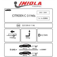 Hakpol - Citroen C3 I Hatcback 2002-2009 Çeki Demiri