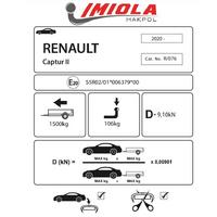 Hakpol Renault CAPTUR II 01/2020 - ve sonrası Çeki Demiri